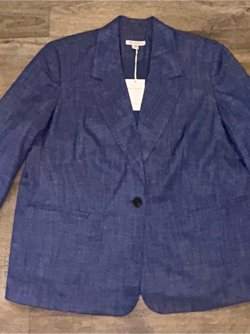 Free Assembly Modern Blue Structured Blazer Suit Jacket New With Tags Size 20